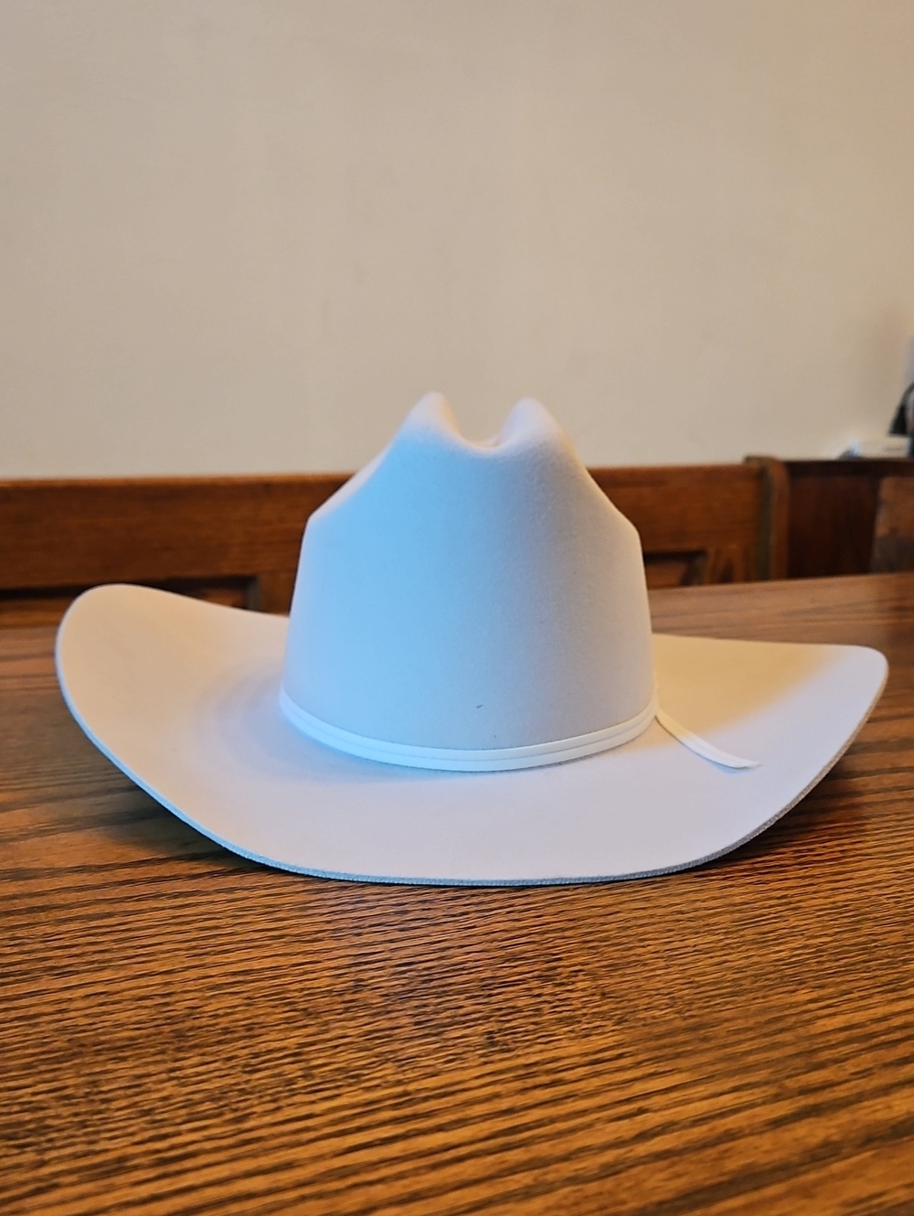 Stetson White Felt Cowboy Hat